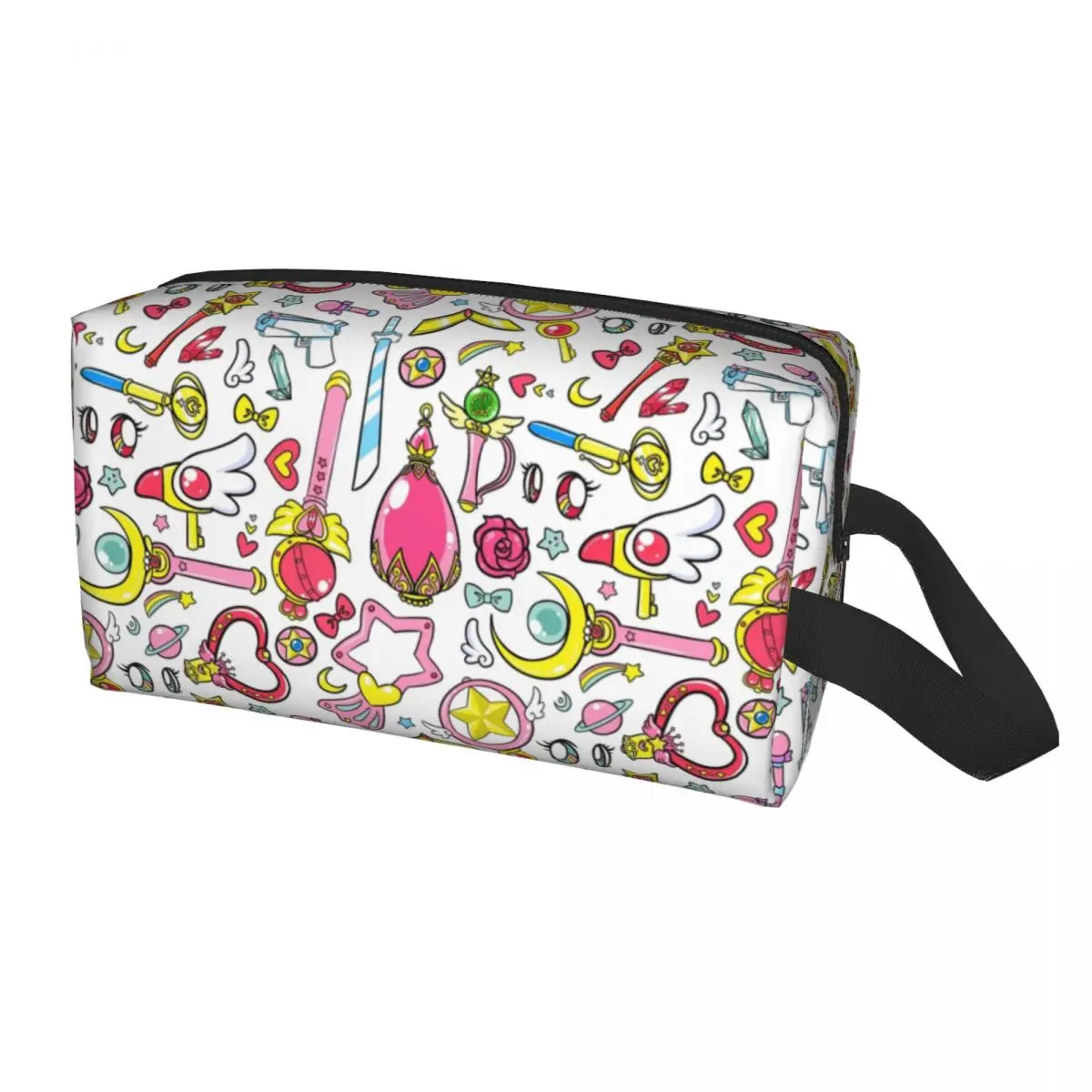 Magical Girls Cosmetic Bag Women Cute Large Capacity Sailors Moon Makeup Case Beauty Storage Toiletry Bags