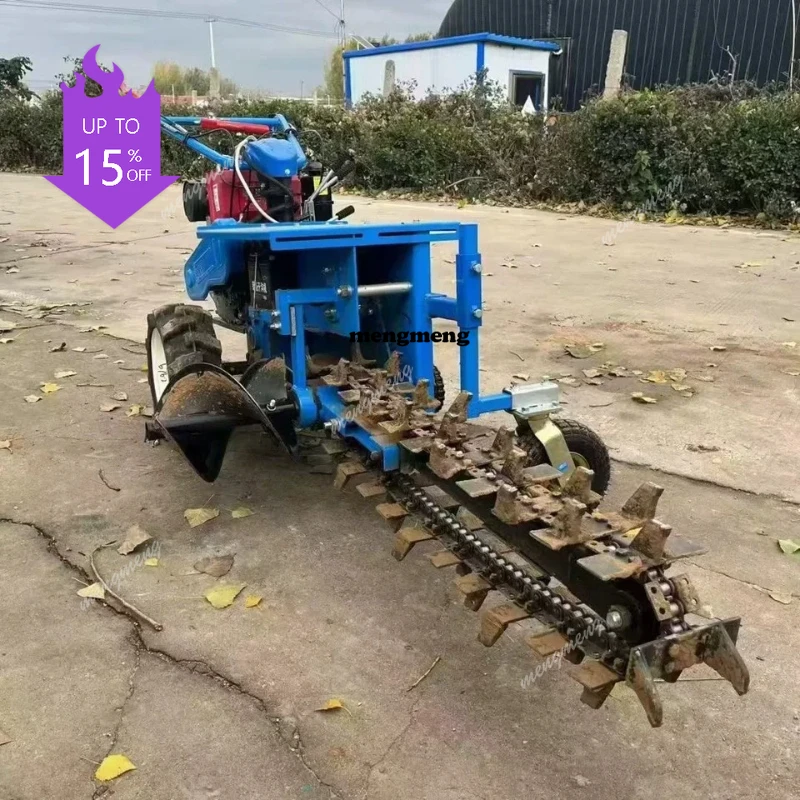 A61 Hand chain trencher multifunctional self-propelled single and double chain orchard trenching tillage machine