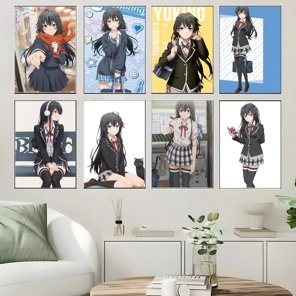Anime Yukino Yukinoshita Poster Crease Free Waterproof Durable All Space Wall Decor