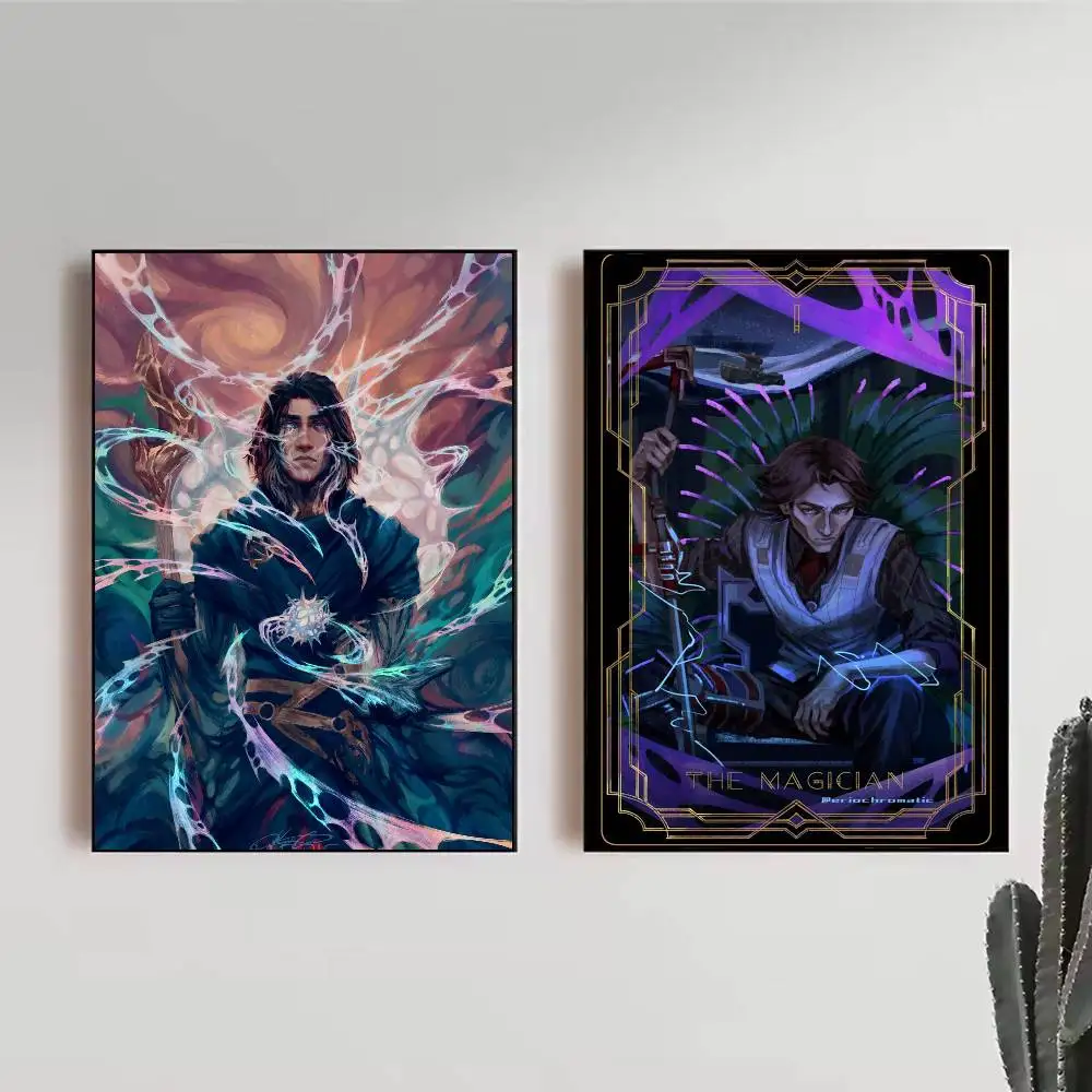 أنيمي غامض فيكتور زر المشارك ذاتية اللصق الفن مقاوم للماء ورقة ملصق مقهى بار غرفة جدار ديكور #3