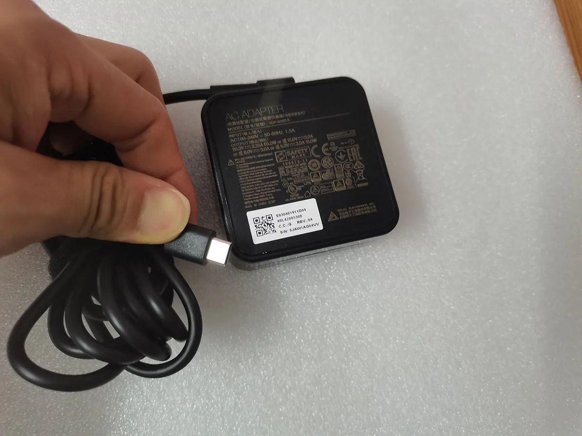 For MSI Summit E13 Flip Evo A11MT-253US Evo A11MT-034FR AC adapter OEM Genuine 20V 3.25A 65W USB-C Charger Power Cord