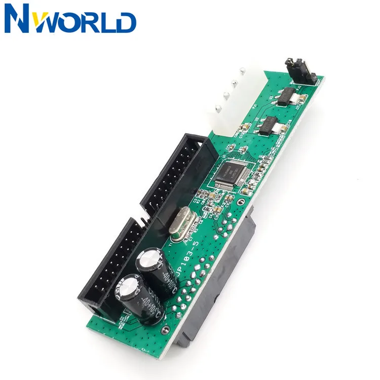 

2.5 inch SATA to 3.5 inch IDE Adapter, 2.5 or 3.5 Inch HDD or SSD SATA Hard Drive to 40 Pin 3.5 Inch PATA Desktop Converter Card