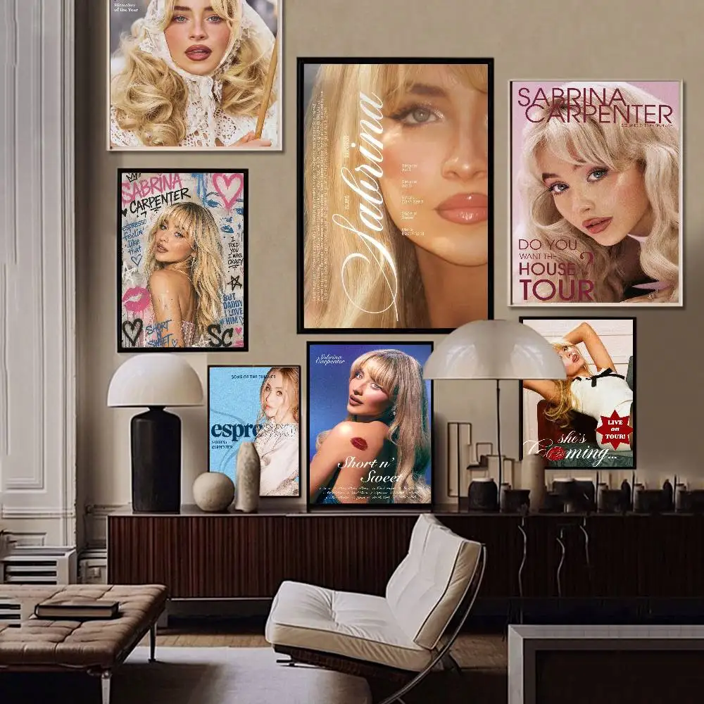 Hot Singer Sabrina Carpenter Espresso Classic Movie Posters HD Quality Poster Wall Art Painting Study Nordic Home Decor