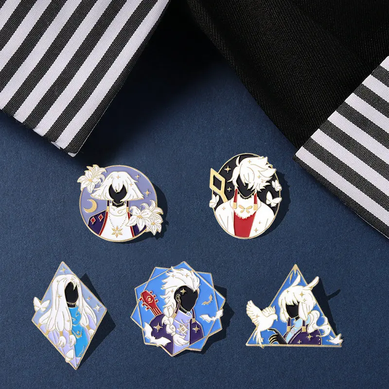 

Light Enamel Pins 20 Styles Game Characters Custom Brooches Lapel Badges Cute Cartoon Jewelry Gift for Fans Sky Children Of