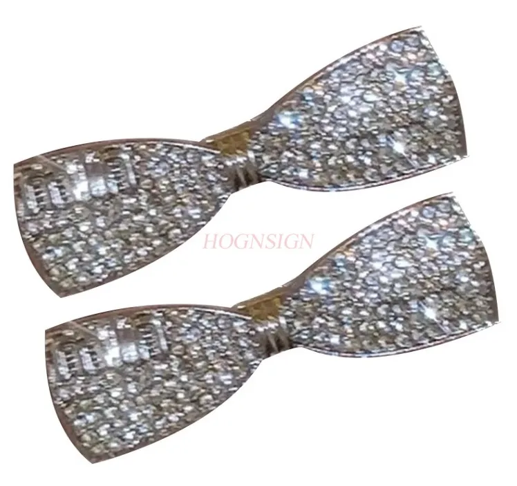 High quality rhinestone hair clip with a simple duckbill clip headwear