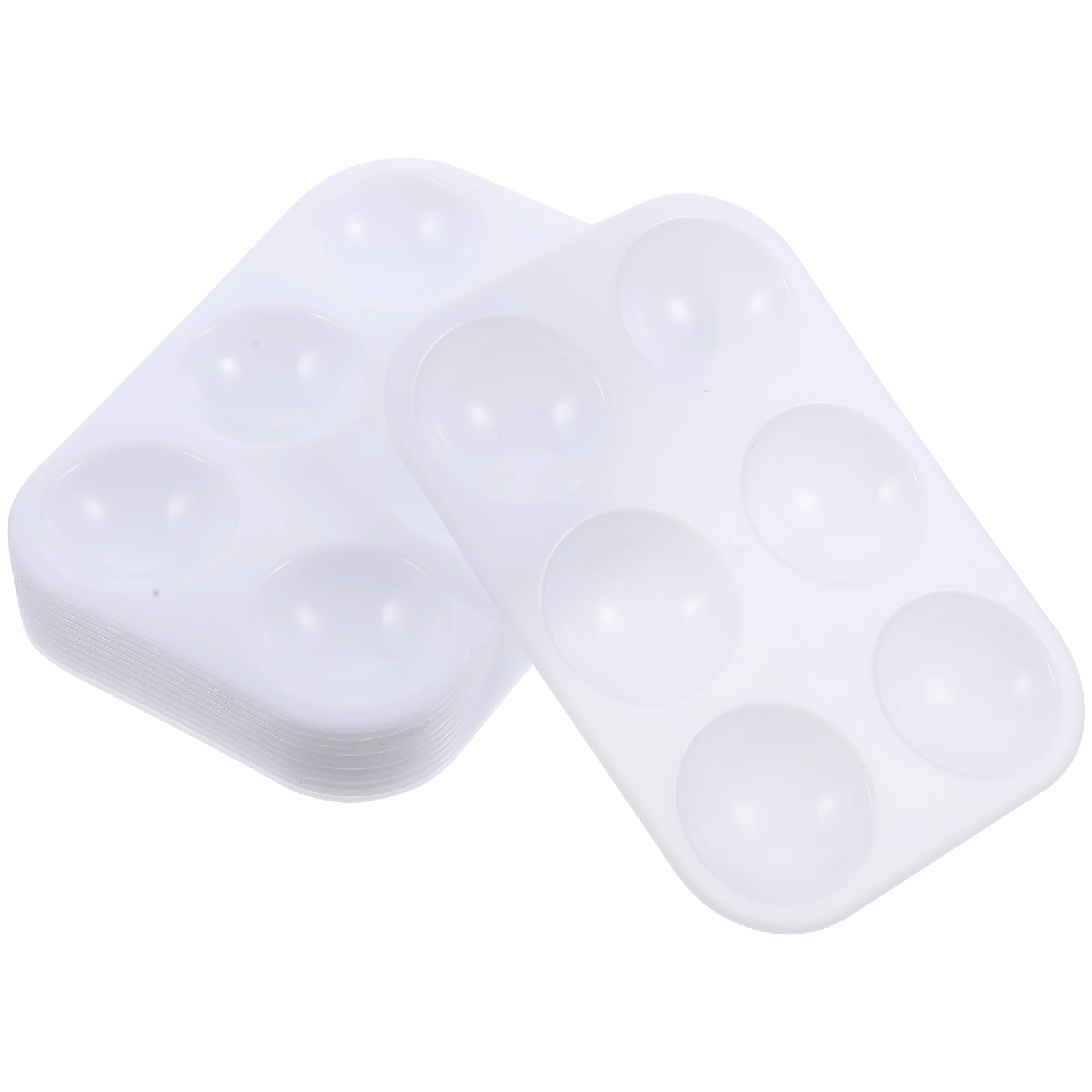 

12pcs Watercolor Practical Paint Mixing Trays Small Hobby Plastic Pans Lightweight Space Saving Painting Board