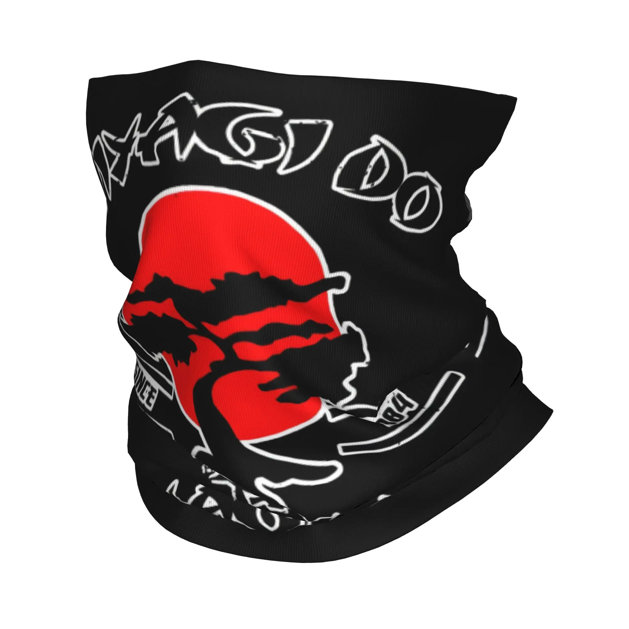 Custom K-Karates Retro Japanese Program Cartoons Neck Gaiter Men Women Windproof Winter  Bandana Scarf for Ski