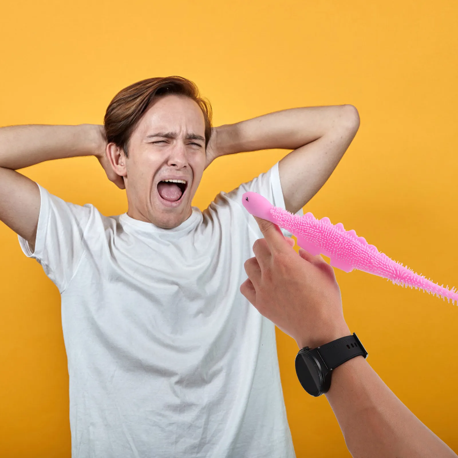 

Набор из 4-х динозавров-катапульт для пальцев, эластичные игрушки-приколы, игра-катапульта для пальцев, антистресс, растягивающиеся летающие игрушки