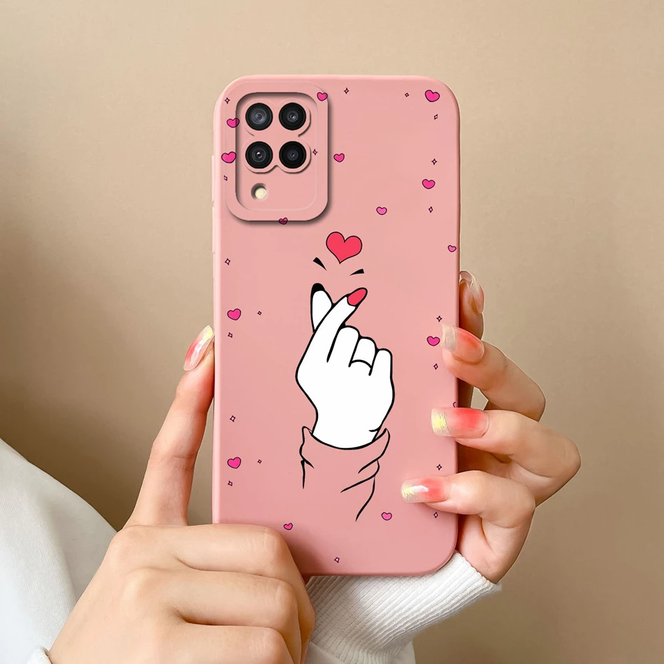 Para Samsung A12 M12 F12 Funda creativa de silicona líquida suave protección de cámara Funda trasera de teléfono para Galaxy A12 A M F 12 Funda Capa