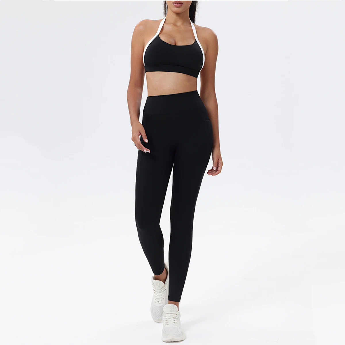 

Новая модель 2026: Спортивный костюм для йоги, комплект с длинным рукавом, быстросохнущая спортивная рубашка, одежда для йоги, женский спортивный костюм для зала, бега и тренировок