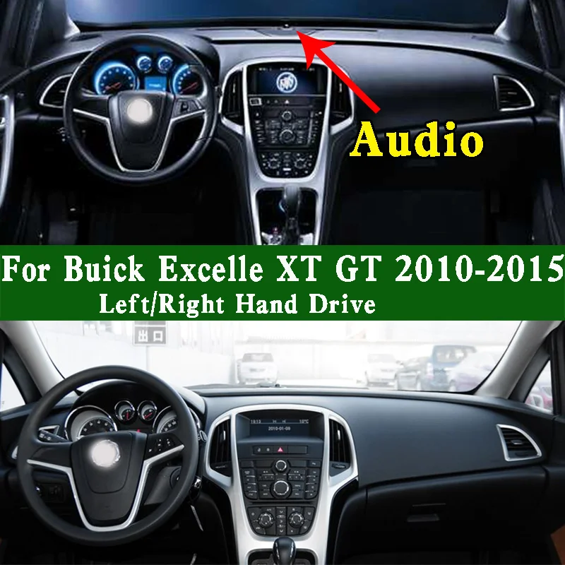 

For Buick Excelle XT GT CP2 2010-15 Dashmat Dashboard Cover Instrument Panel Sunscreen Insulation Pad Anti-Dirt Proof Ornaments