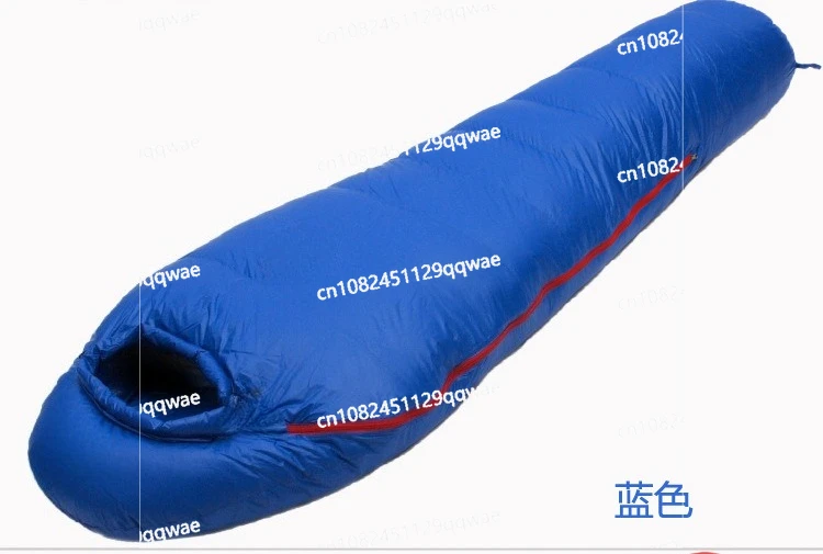 أسود الثلوج التخييم في الهواء الطلق كيس النوم دافئ جدا أسفل شغل الكبار المومياء نمط كيس النوم 4 مواسم التخييم السفر كيس النوم #5