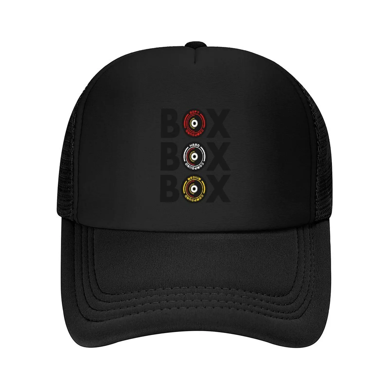 

Box Box Box Infographic F1 Tyre Compound Design Baseball Cap derby hat Hat Man Luxury Luxury man cap |-F-| Woman Men's