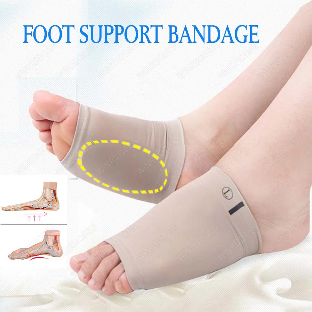 Arch Support Orthotic Plantar Fasciitis Cushion Pad Sleeve Heel Spurs Flat Feet Orthopedic Pad Correction Insoles Foot Care Tool