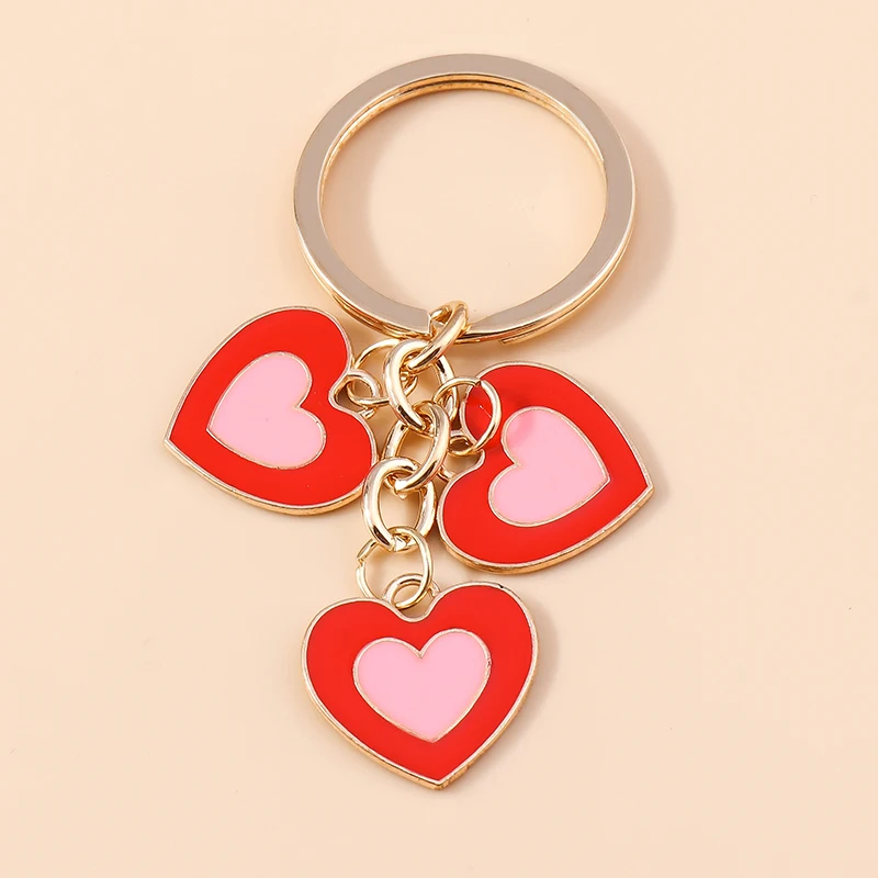 Aihua Hübscher Lippenstift-Schlüsselanhänger mit roten Lippen, Herz- und Rosenblüten-Motiv, für Frauen und Mädchen, Geburtstagsgeschenk, Schmuckanhänger für Handtaschen – Detail 9