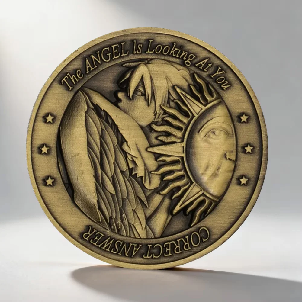 Angel or Devil Souvenir Coin Correct or Wrong Answer Ouija Copper Plated Commmeorative Coin Home Decoration