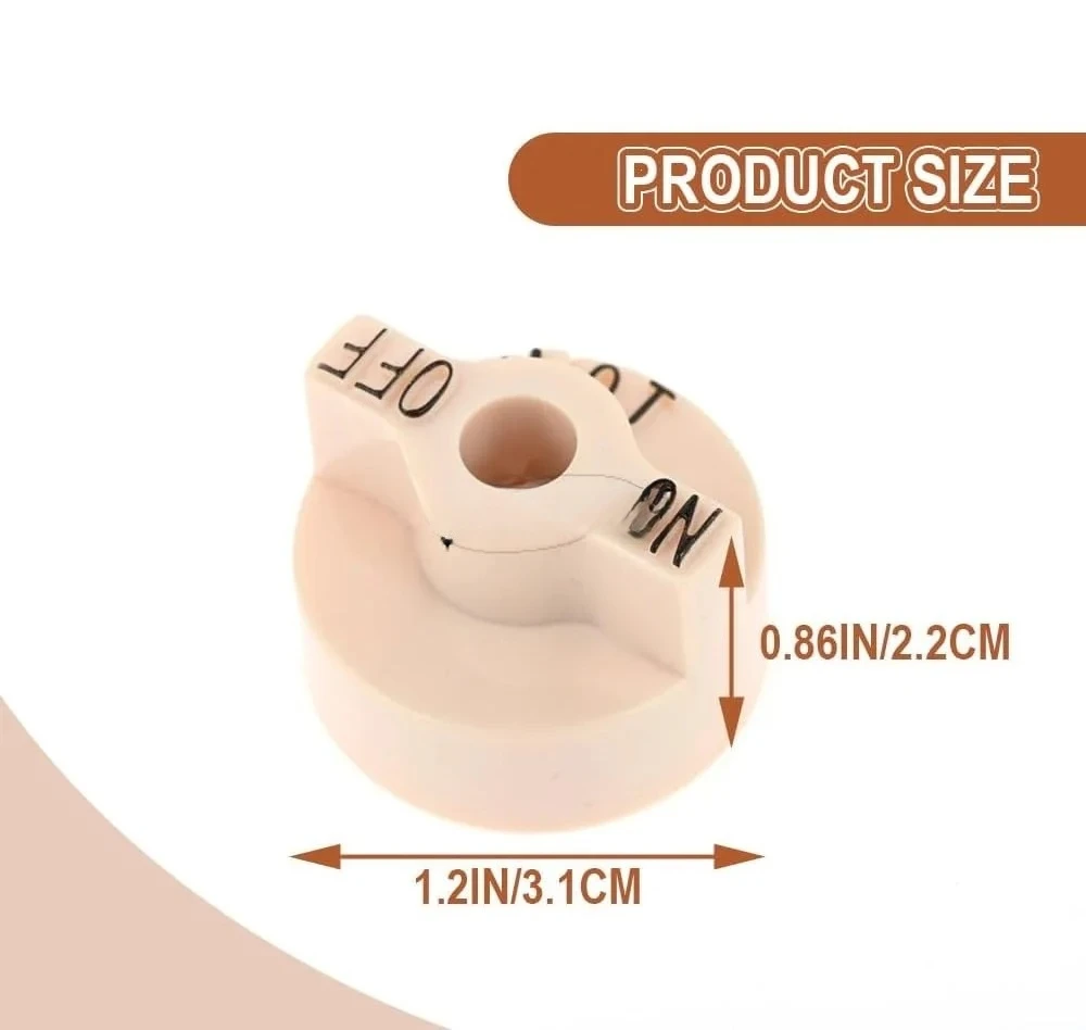 10pcs 1751-012 Gas Valve Knob Temperature Control Part 700-506 Replace for Robertshaw Thermostat American Range Fryer Fireplace