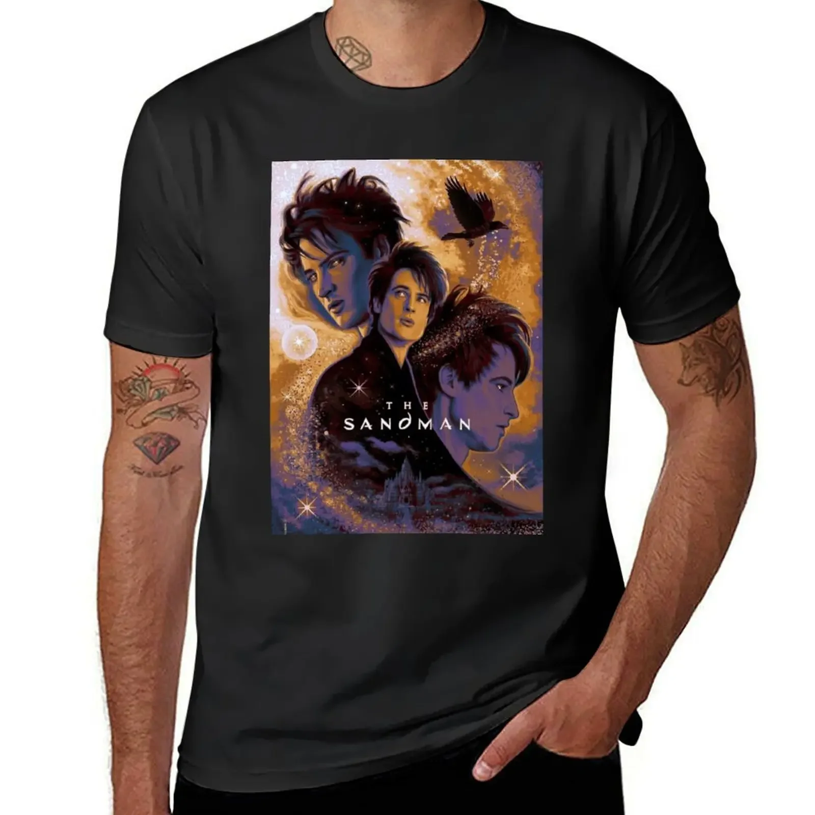 The Sandman T-Shirt hippie clothes plus size clothes Short sleeve tee men