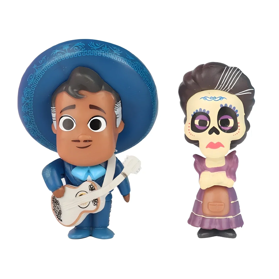 ديزني كوكو فيلم 8 قطعة/المجموعة Q نسخة ميغيل هيكتور الدمى عمل الشكل أنيمي البسيطة الديكور جمع لعب للأطفال هدية #4