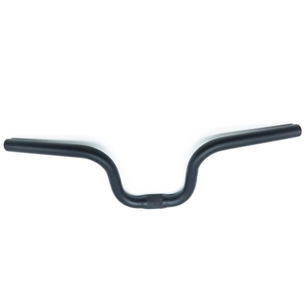 530mm Handlebar Aluminum Alloy 25.4mm M-TYPE Rise 140mm Handle Bar for Brompton Folding Bike Bicycle Hand,Black