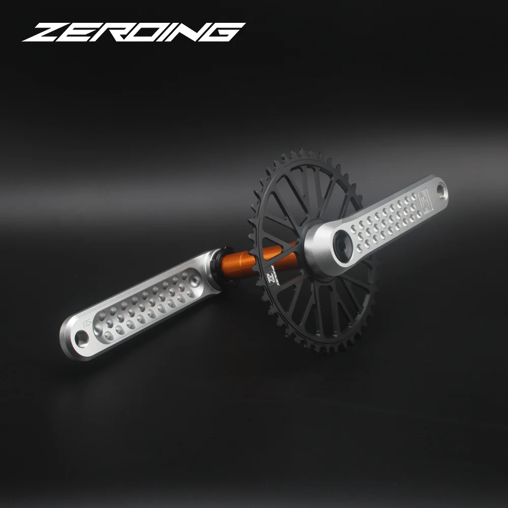 ZEROING Road Folding Bicycle Crankset 10/11/12speed Single Chainring 40/42/44/46/48T With Bracket Bottom BSA For Gravel Bike