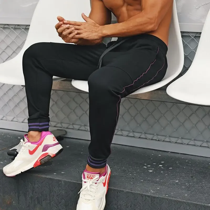 Outdoor Open Crotch Sex Pants, Exotic Hotpants Men Fitness Joggers Trousers Track Basketball Sweatpants Couple Casual Streetwear