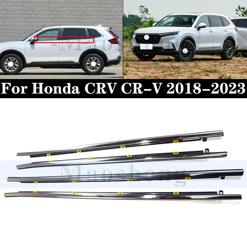 

Window Weatherstrip Seal Belt Weather Strip For Honda CRV CR-V 2018-2023 Door Moulding Trim Outer Window Glass Seal Belts