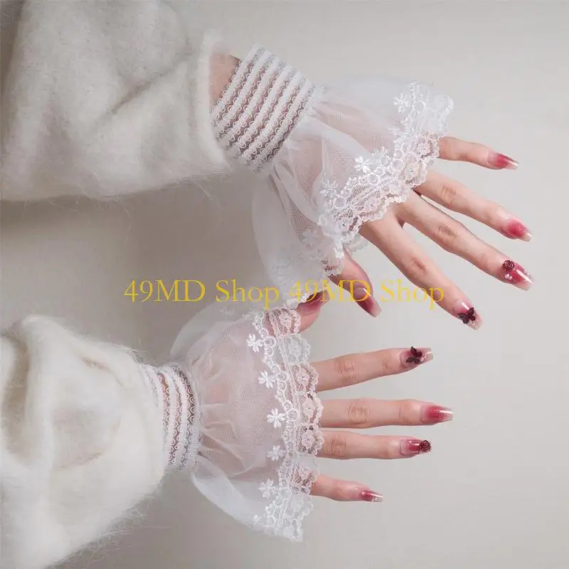 49MD 1 Pair Easy Care Machine Washable Nylon Arm Sleeves Durability Fabric Sleeves