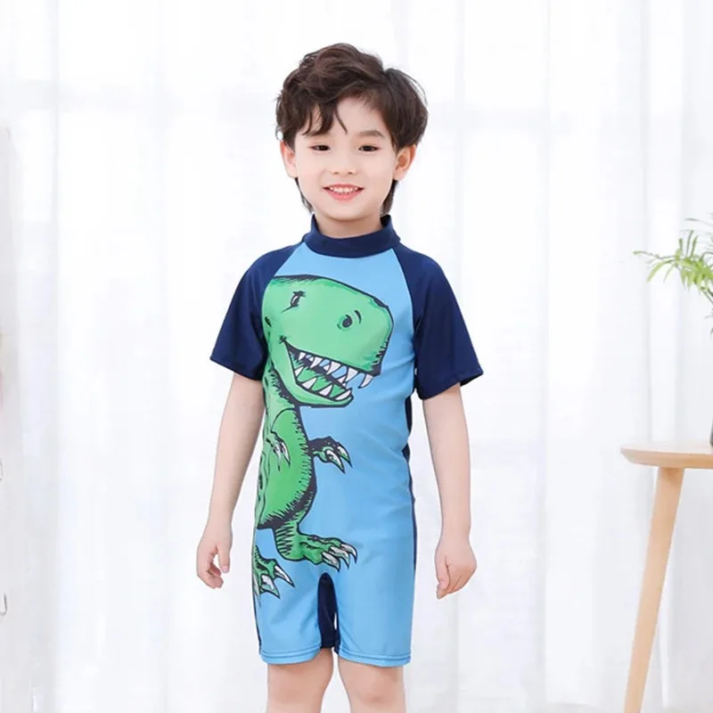 2-10T Summer Kids Boy Swimsuits Vacation Beach Pants Long sleeve Tops with Hat Toddler Sets Fashion Children Surfing Swim Suit