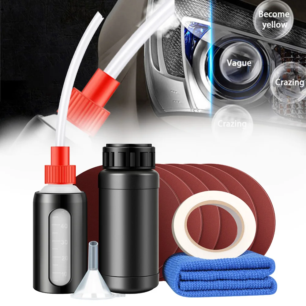 Automotive Headlight Care Tool Headlamp Polish Tool Kit  Workshop Automotive Care Tool Liquid Polymer Evaporator