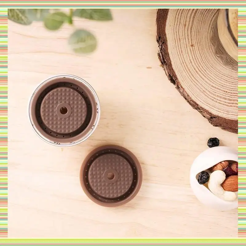 

A97P 2X Reusable Coffee Capsule Lid For Vertuoline Coffee Pod Food Grade Silicone Cap For Refillable Nespresso Vertuo Capsule