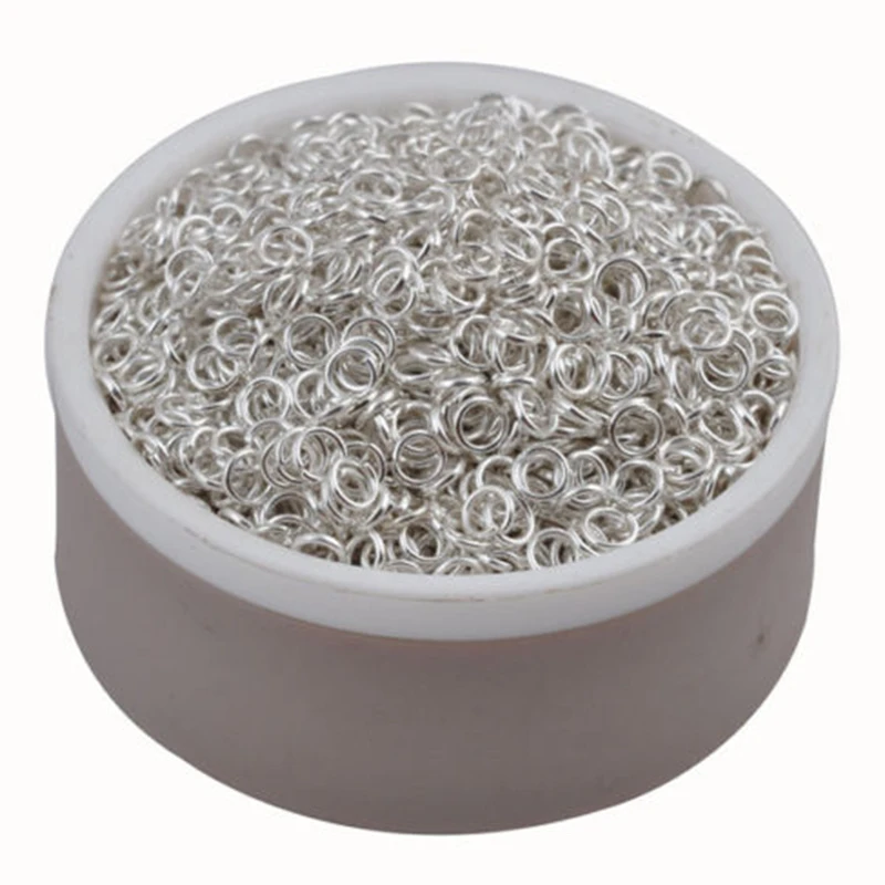 200-480pcs 4-10mm Earring Connector Golden Silvery Craft Split Rings Aolly DIY Jewelry Making Wholesale