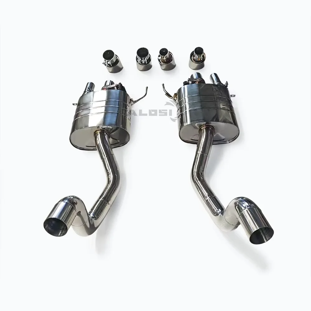 Valvetronic Catback Exhaust for C7 Stingray Z51 Z06 ZR1 6.2L 2014-2019 SS304 Quad Tip Performance Valved Muffler