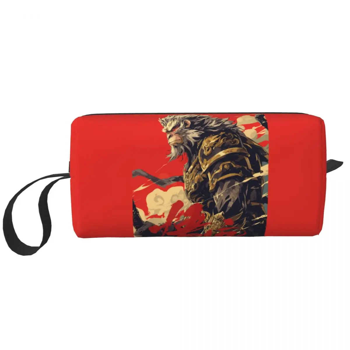 Custom Monkey King Wukong Myth And Folklore Toiletry Bag Lover Gaming Makeup Cosmetic Organizer Ladies Storage Dopp Kit Case