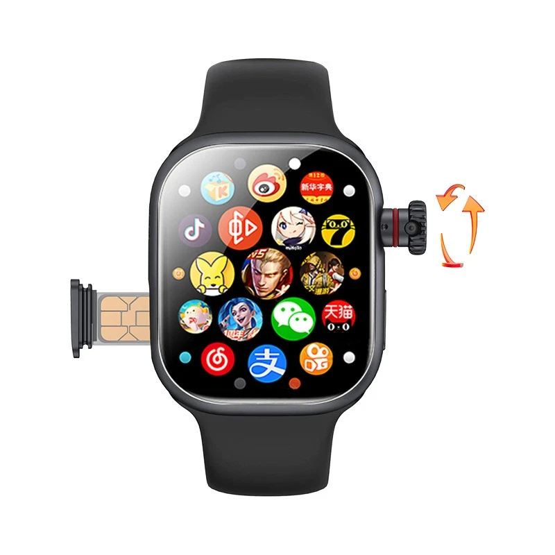 بطاقة قابلة للتوصيل 5G ساعة هاتف ذكي iwatch للرجال والنساء