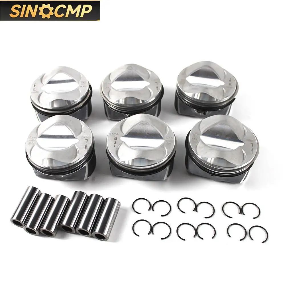 

06E107065CF Набор поршней и колец для Audi A6 A7 A8 2,8 FSI V6 BDX CCDA CCEA Φ84.5mm STD MAHLE Двигатели и компоненты Поршни 1 комплект