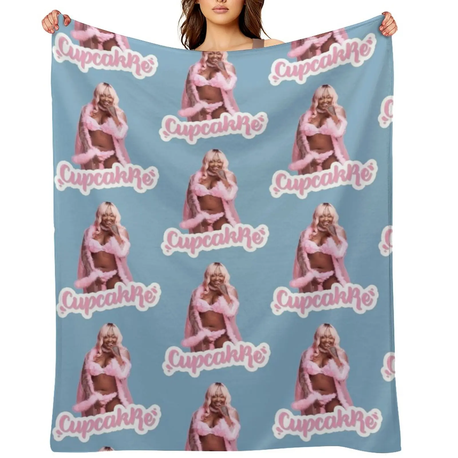 

cupcakKe Throw Blanket Decorative Throw Luxury Designer blankets and throws Flannel Blankets