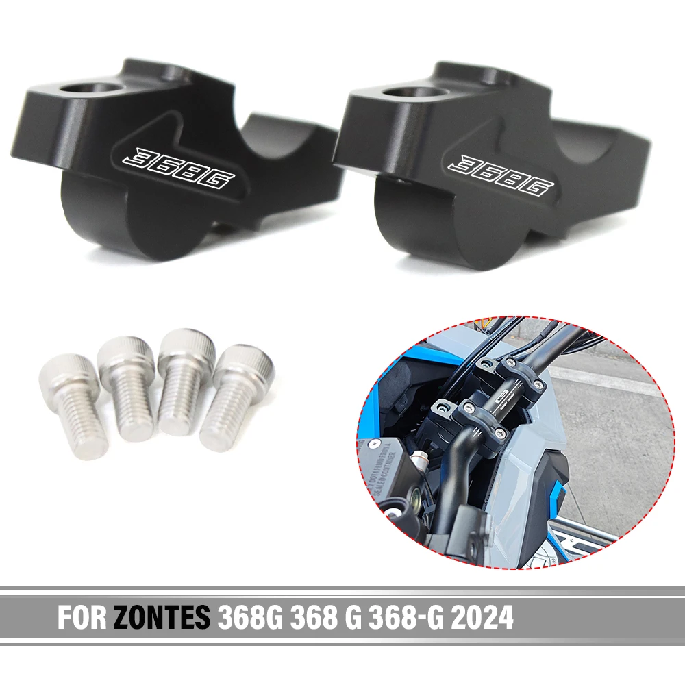 

For ZONTES 368G 368 G 368-G Motorcycle Accessories Handlebar Riser Drag Handle Bar Clamp Extend Adapter