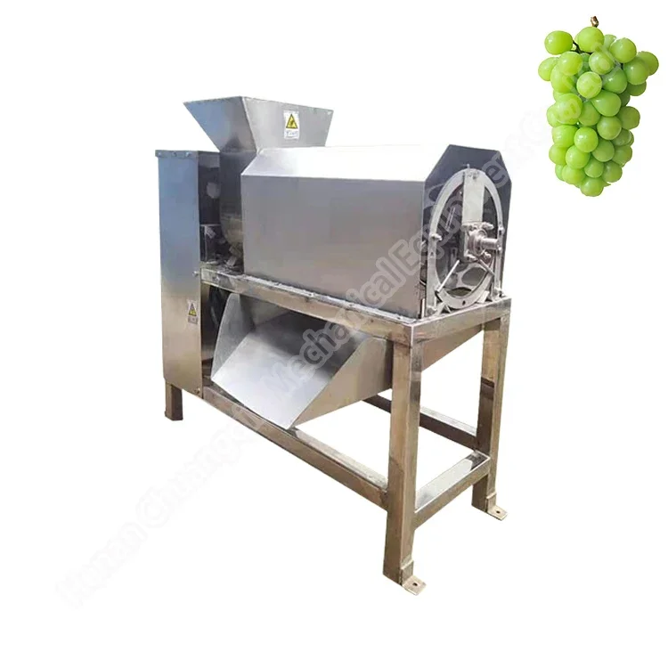 Stainless Steel Grape Stem Remover Commercial Grape Wine Processing Machine Grape Destemmer De-Stalker Crusher 3-5t/h