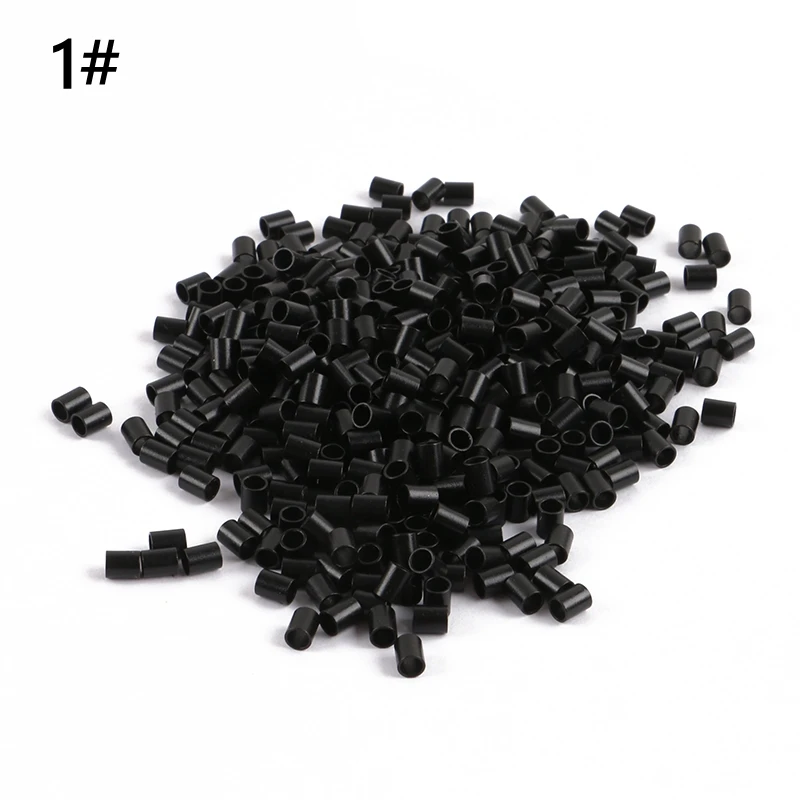 Easily Euro Locks 1000pcs 3629 x 4.5mm Micro copper Ring mini locks links 8 Color Options Straight Micro Beads for I TIP hair