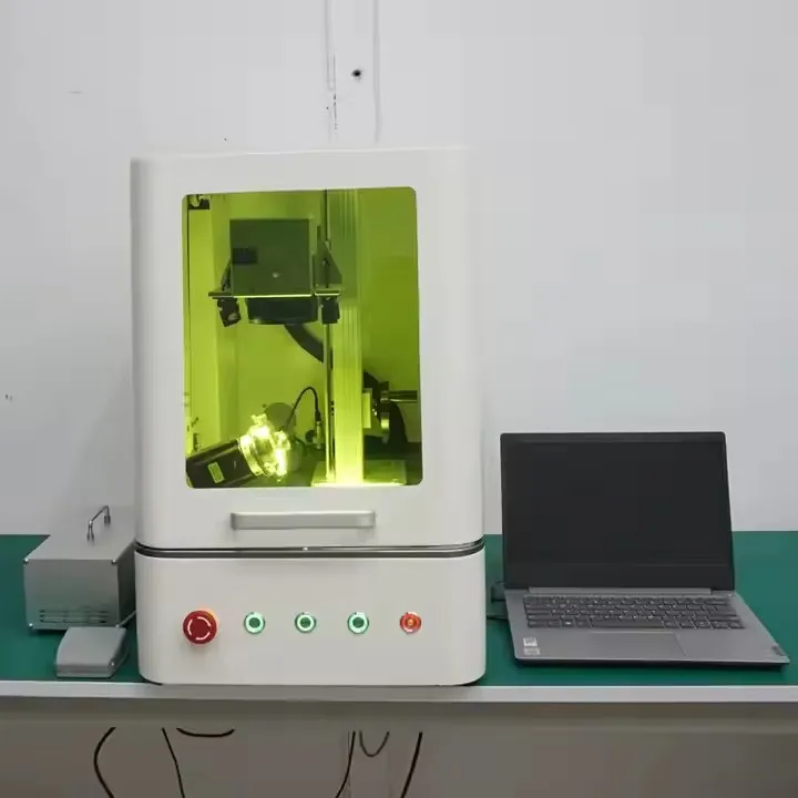 50W 60W 80W 100W Portable Jewelry Gold Silver Brass Metal Plated Rings Jewellery Deep Fiber Laser Engraving Cutting Machine