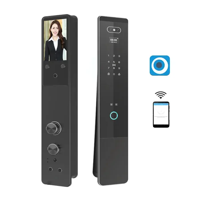 Topteq MN03 Automatic Xhome Face Recognition Fingerprint Smart Door Lock With Camera