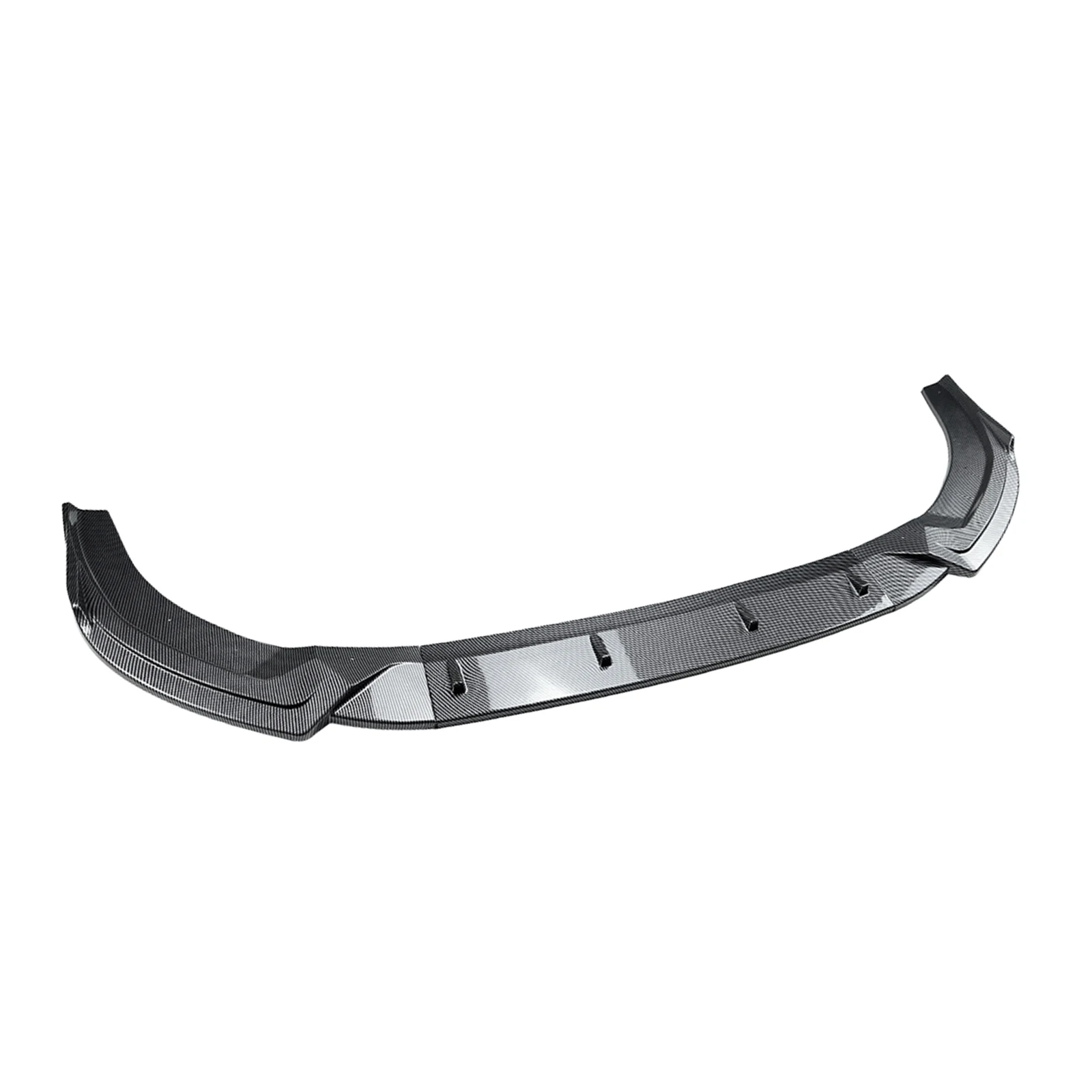 For Audi A6 C8 Sline 2018-2025 Front Bumper Spoiler Lip Carbon Fiber Look/Glossy Black Lower Splitter Blade Body Protector