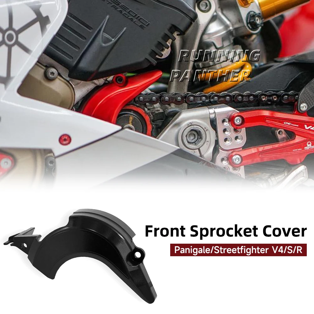

Motorcycle Front Sprocket Cover For Ducati Panigale V4 S R Streetfighter V4 2018-2024 Case Saver Engine Chain Cover Accessories