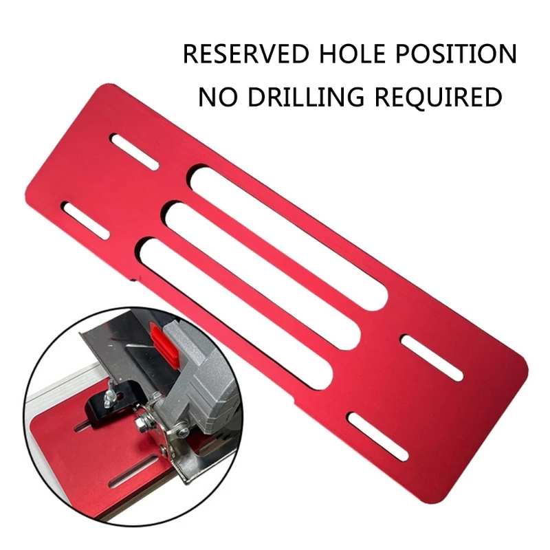 Precisions Handsaw Guide Base Plate, Easy Installation Cutting Machine Accessories for Enhancing Woodworking Flexibility