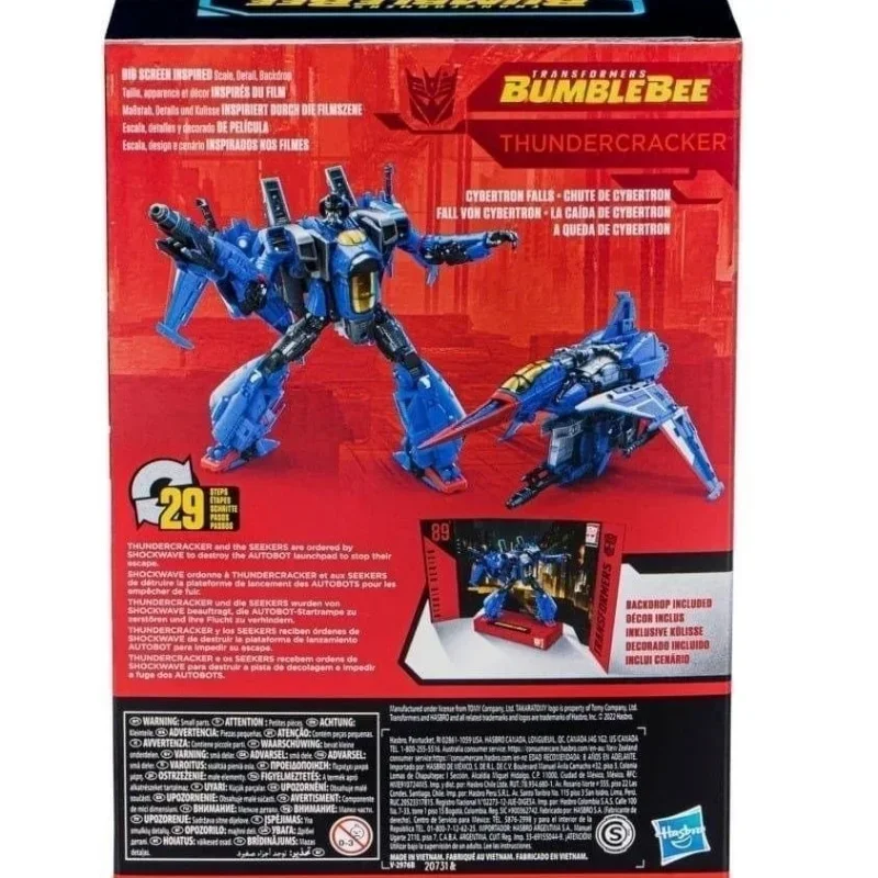 Original TAKARA TOMY Hasbro Transformers Studio Series SS89 Thundercracker Transformers ของเล่นเครื่องประดับรูปอะนิเมะ Action