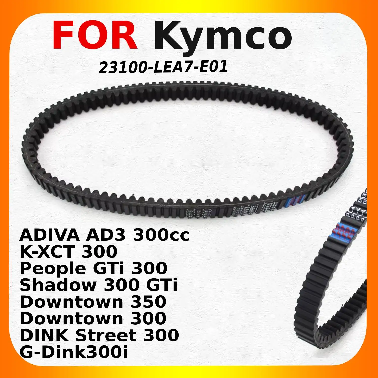 Drive Belt For Kymco ADIVA AD3 300cc / K-XCT 300 / People GTi  /Shadow 300 GTi / Downtown 350 300 / DINK Street 300 / G-Dink300i