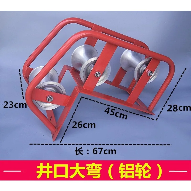 Power Cable Laying Pulley Corner Straight Three-Way Nozzle Tray Flat Seat Nylon Cable Rack Construction Tool