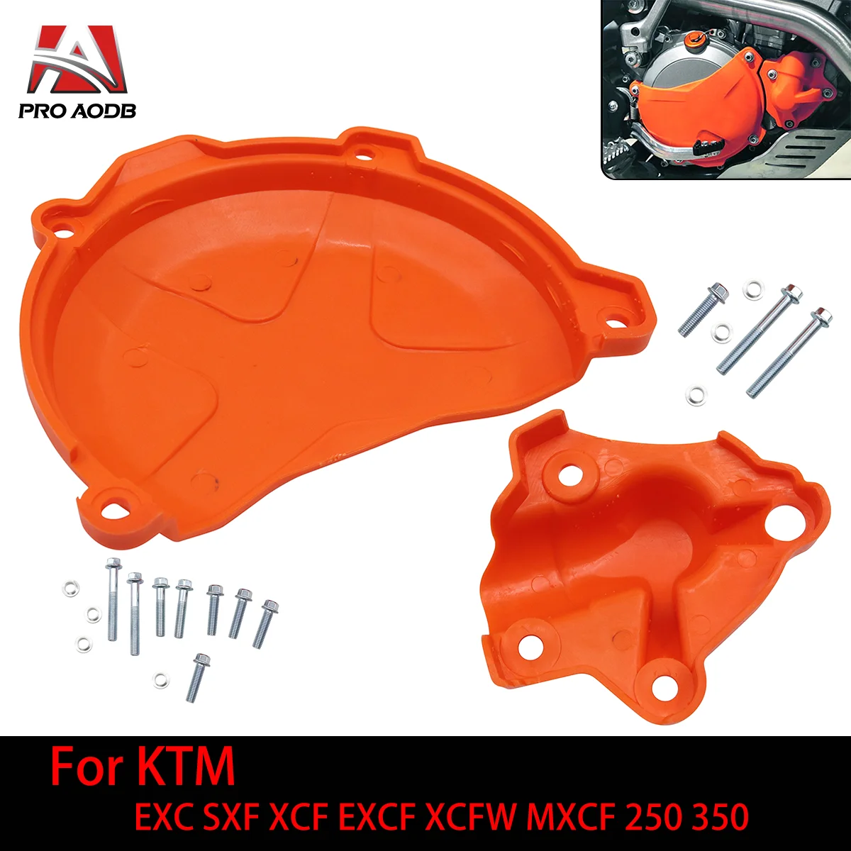 

Clutch Cover Protection Cover Water Pump Cover Protector for KTM 250 350 SXF EXCF XCF XCFW FREERIDE 2011-2013-2016 Dirt Bike Etc