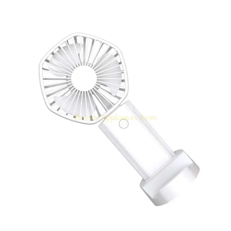 D0AB 휴대용 팬 강력한 핸드 헬드 팬 충전식 3 스피드 작은 핸드 헬드 팬